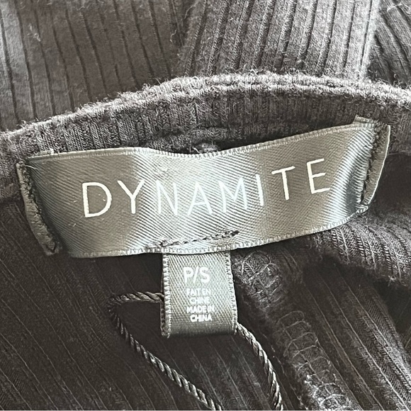 Dynamite Black Sleeveless Ribbed Knit Jersey Dress Size S - Picture 12 of 15